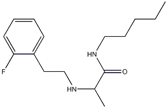 2-{[2-(2-fluorophenyl)ethyl]amino}-N-pentylpropanamide 结构式