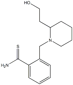 2-{[2-(2-hydroxyethyl)piperidin-1-yl]methyl}benzenecarbothioamide 结构式