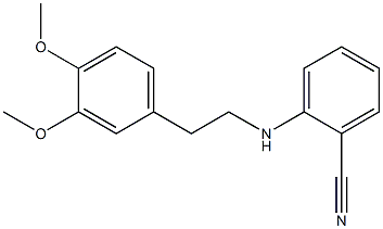 2-{[2-(3,4-dimethoxyphenyl)ethyl]amino}benzonitrile 结构式