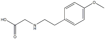 2-{[2-(4-methoxyphenyl)ethyl]amino}acetic acid 结构式