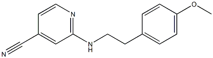 2-{[2-(4-methoxyphenyl)ethyl]amino}isonicotinonitrile 结构式