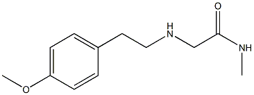 2-{[2-(4-methoxyphenyl)ethyl]amino}-N-methylacetamide 结构式
