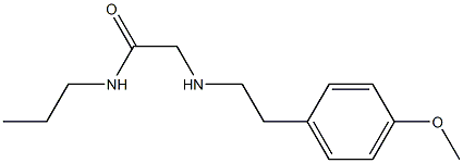 2-{[2-(4-methoxyphenyl)ethyl]amino}-N-propylacetamide 结构式