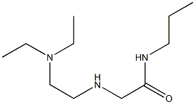 2-{[2-(diethylamino)ethyl]amino}-N-propylacetamide 结构式