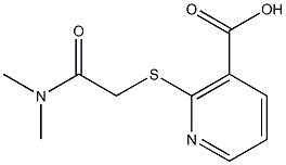2-{[2-(dimethylamino)-2-oxoethyl]thio}nicotinic acid 结构式