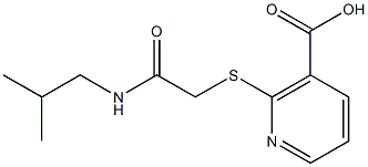2-{[2-(isobutylamino)-2-oxoethyl]thio}nicotinic acid 结构式