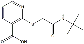 2-{[2-(tert-butylamino)-2-oxoethyl]thio}nicotinic acid 结构式