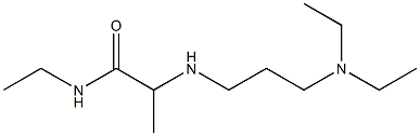 2-{[3-(diethylamino)propyl]amino}-N-ethylpropanamide 结构式