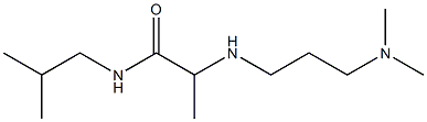 2-{[3-(dimethylamino)propyl]amino}-N-(2-methylpropyl)propanamide 结构式