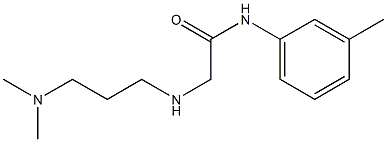 2-{[3-(dimethylamino)propyl]amino}-N-(3-methylphenyl)acetamide 结构式