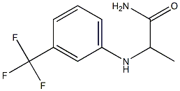 2-{[3-(trifluoromethyl)phenyl]amino}propanamide 结构式