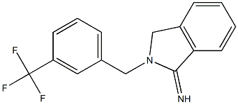 2-{[3-(trifluoromethyl)phenyl]methyl}-2,3-dihydro-1H-isoindol-1-imine 结构式