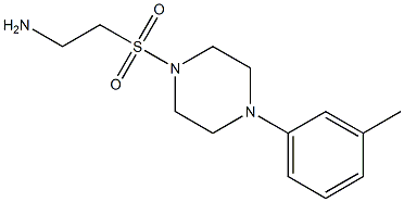 2-{[4-(3-methylphenyl)piperazine-1-]sulfonyl}ethan-1-amine 结构式