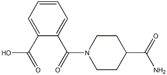 2-{[4-(aminocarbonyl)piperidin-1-yl]carbonyl}benzoic acid 结构式