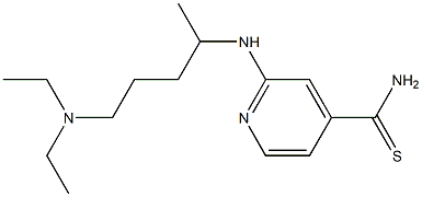2-{[4-(diethylamino)-1-methylbutyl]amino}pyridine-4-carbothioamide 结构式
