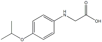 2-{[4-(propan-2-yloxy)phenyl]amino}acetic acid 结构式