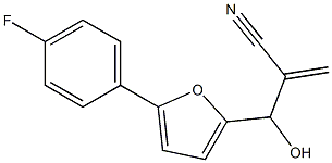 2-{[5-(4-fluorophenyl)furan-2-yl](hydroxy)methyl}prop-2-enenitrile 结构式