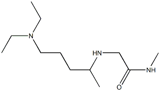 2-{[5-(diethylamino)pentan-2-yl]amino}-N-methylacetamide 结构式