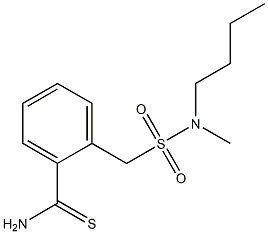 2-{[butyl(methyl)sulfamoyl]methyl}benzene-1-carbothioamide 结构式