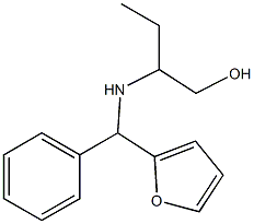 2-{[furan-2-yl(phenyl)methyl]amino}butan-1-ol 结构式