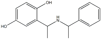 2-{1-[(1-phenylethyl)amino]ethyl}benzene-1,4-diol 结构式