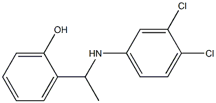 2-{1-[(3,4-dichlorophenyl)amino]ethyl}phenol 结构式