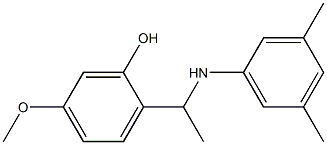 2-{1-[(3,5-dimethylphenyl)amino]ethyl}-5-methoxyphenol 结构式