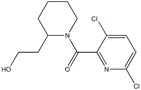 2-{1-[(3,6-dichloropyridin-2-yl)carbonyl]piperidin-2-yl}ethan-1-ol 结构式