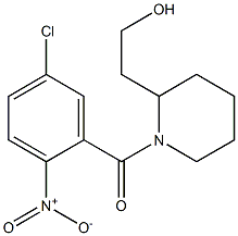 2-{1-[(5-chloro-2-nitrophenyl)carbonyl]piperidin-2-yl}ethan-1-ol 结构式