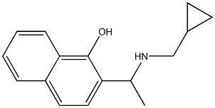 2-{1-[(cyclopropylmethyl)amino]ethyl}naphthalen-1-ol 结构式