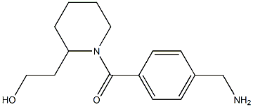 2-{1-[4-(aminomethyl)benzoyl]piperidin-2-yl}ethanol 结构式