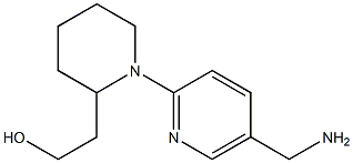 2-{1-[5-(aminomethyl)pyridin-2-yl]piperidin-2-yl}ethanol 结构式