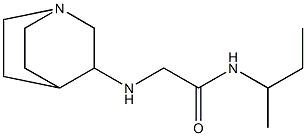 2-{1-azabicyclo[2.2.2]octan-3-ylamino}-N-(butan-2-yl)acetamide 结构式