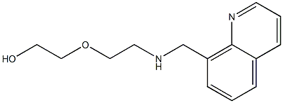 2-{2-[(quinolin-8-ylmethyl)amino]ethoxy}ethan-1-ol 结构式