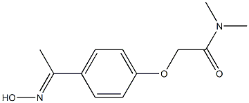 2-{4-[(1E)-N-hydroxyethanimidoyl]phenoxy}-N,N-dimethylacetamide 结构式