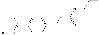 2-{4-[(1E)-N-hydroxyethanimidoyl]phenoxy}-N-propylacetamide 结构式