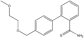 2-{4-[(2-methoxyethoxy)methyl]phenyl}benzene-1-carbothioamide 结构式