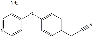 2-{4-[(3-aminopyridin-4-yl)oxy]phenyl}acetonitrile 结构式