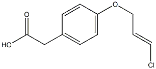 2-{4-[(3-chloroprop-2-en-1-yl)oxy]phenyl}acetic acid 结构式