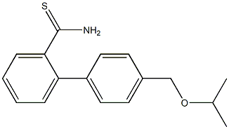 2-{4-[(propan-2-yloxy)methyl]phenyl}benzene-1-carbothioamide 结构式