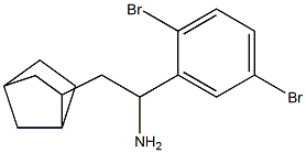 2-{bicyclo[2.2.1]heptan-2-yl}-1-(2,5-dibromophenyl)ethan-1-amine 结构式