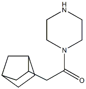 2-{bicyclo[2.2.1]heptan-2-yl}-1-(piperazin-1-yl)ethan-1-one 结构式
