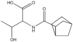 2-{bicyclo[2.2.1]heptan-2-ylformamido}-3-hydroxybutanoic acid 结构式