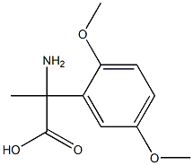 2-amino-2-(2,5-dimethoxyphenyl)propanoic acid 结构式