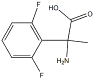2-amino-2-(2,6-difluorophenyl)propanoic acid 结构式
