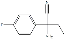 2-amino-2-(4-fluorophenyl)butanenitrile 结构式