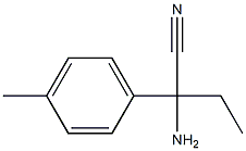 2-amino-2-(4-methylphenyl)butanenitrile 结构式