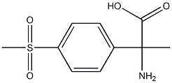 2-amino-2-[4-(methylsulfonyl)phenyl]propanoic acid 结构式