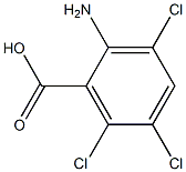 2-amino-3,5,6-trichlorobenzoic acid 结构式