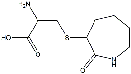 2-amino-3-[(2-oxoazepan-3-yl)sulfanyl]propanoic acid 结构式